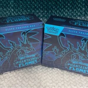 Pokemon Mega Evolution Elite Trainer Box - Phantasmal Flames - Black and Blue